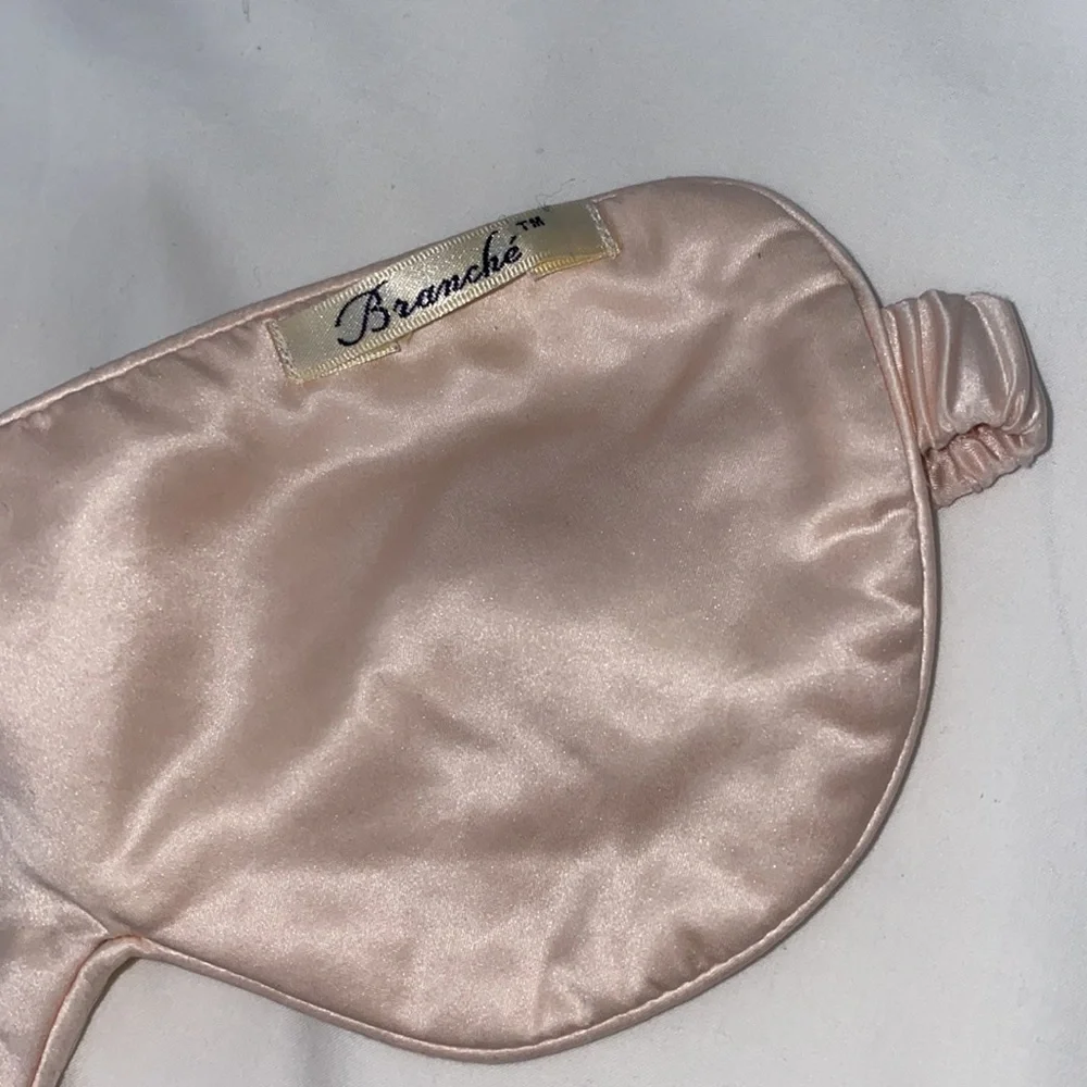 Branche Pink Silk Eye Mask